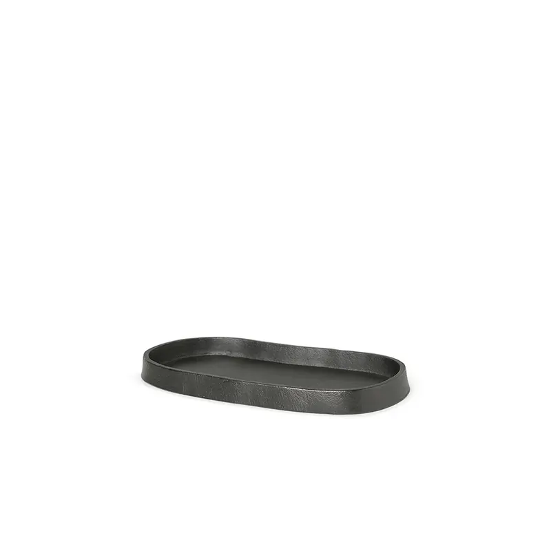 Yama Tray - Oval - Blackened Aluminium Nyhet